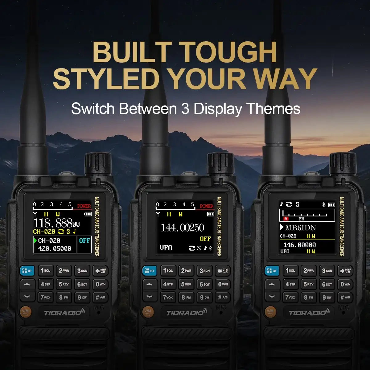 TIDRADIO TD-H3 SE Mini Ham Radio GMRS Long Range Handheld Two Way Radio NOAA Weather Rechargeable Walkie Talkies Dual PTT APP Programming USB-C Charging