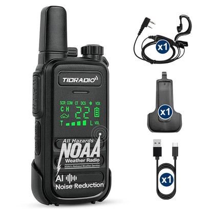 TD-M11 Plus IP67 Waterproof 2W AI Bluetooth Walkie Talkies 400–480MHz FRS/PMR446