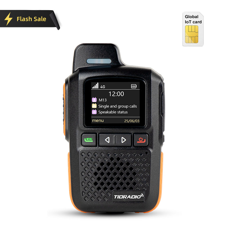 TD-M13 Nationwide PTT Walkie Talkies Unlimited Range 4G PoC Radio with SIM Card APP Comlins