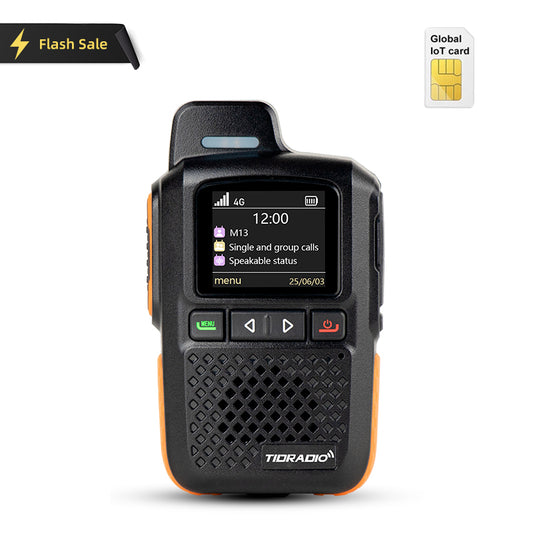 TD-M13 Nationwide PTT Walkie Talkies Unlimited Range 4G PoC Radio with SIM Card APP Comlins