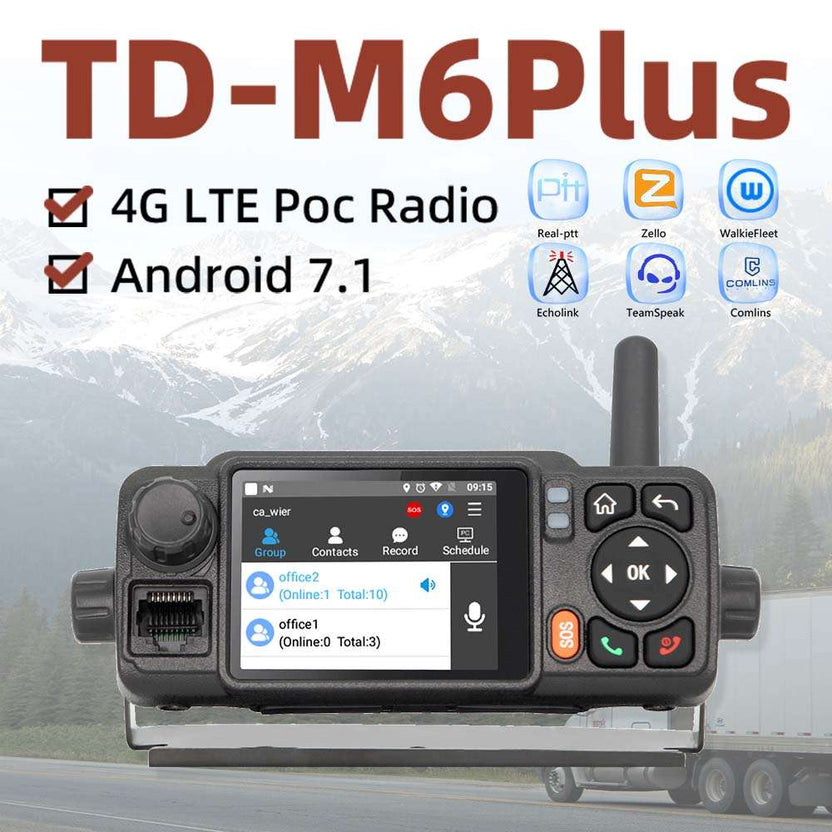 TD-M6 Plus 2.4 Inches Touch Screen 4g WIFI PoC Mobile Network Radio ...