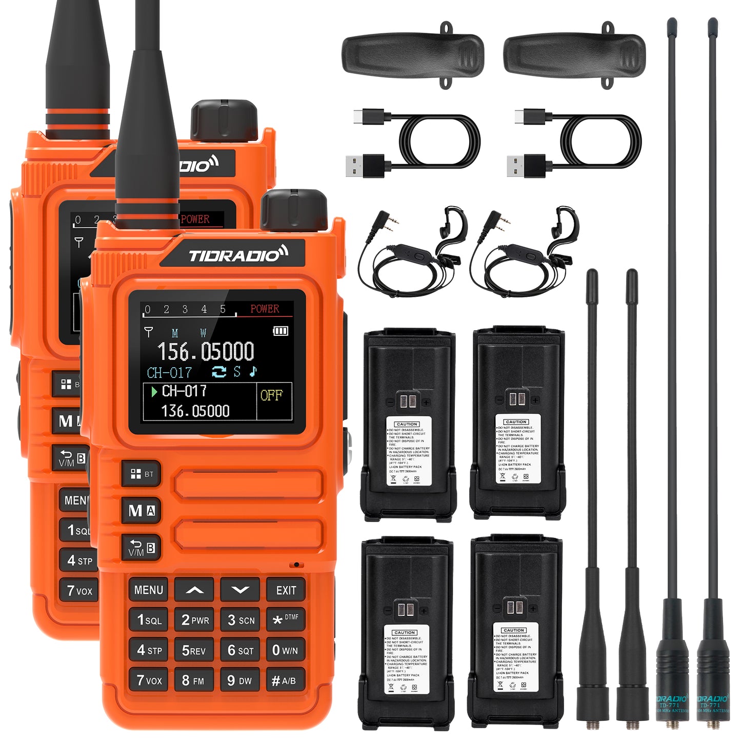 TIDRADIO TD H9 10 Watt GPS APRS Unlocked GMRS Ham Radio UHF VHF AM FM Band Capable Bluetooth Connectivity Spectrum Analysis SMS Message Text NOAA Weather Receiver Handheld Two Way Radio
