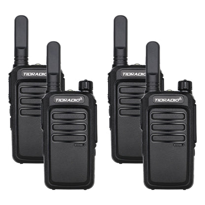 TD M7 AI Noise Canceling Bluetooth Walkie Talkie FRS PMR446 Long Range Two Way Radio with VOX Rugged Drop Resistant Design Loud Audio for Construction Warehouse School Security