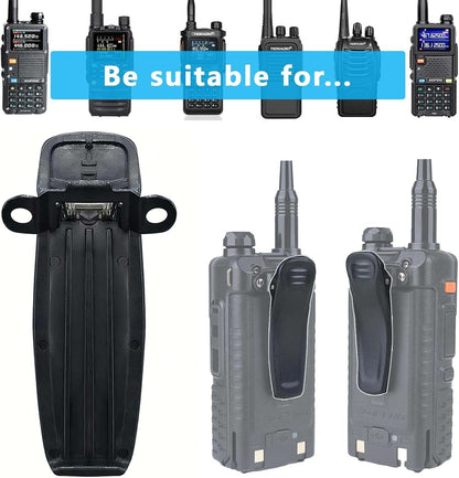TIDRADIO Belt Clip for TD-H3,TD-H8,TD-H3 Plus, BF-5RM(AR-5RM), BF-F8HP Pro, UV-5G Plus, GM-5RH, BF-UV5RH Pro, BF-UV5RM PRO, RETEVIS H-777 BF-666S, BF-777S,BF-888S Hot Model Radio Two Way Radio
