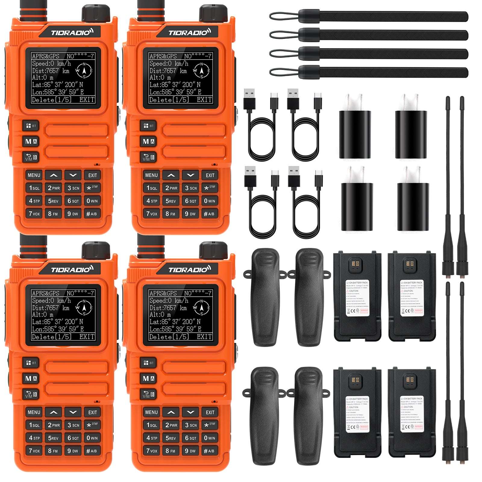 TIDRADIO TD H9 10W APRS GPS Ham GMRS Radio 2 Pack 4 Pack Walkie Talkie tidradio-td-h9-10w-aprs-gps-ham-gmrs-radio-2-pack-4-pack-walkie-talkie