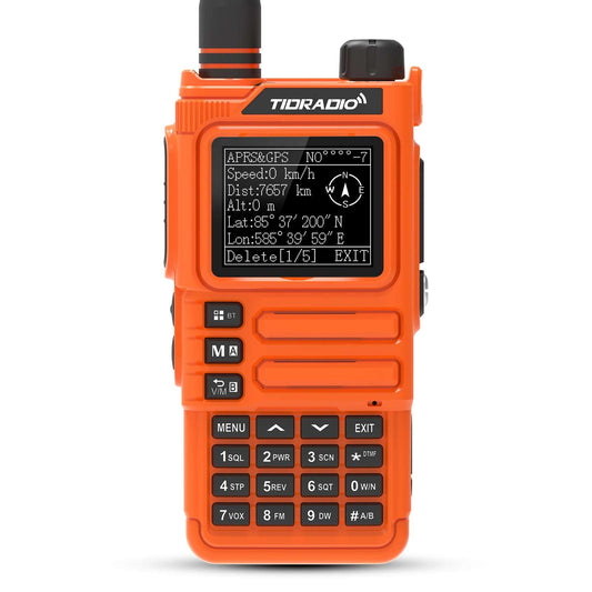 TIDRADIO TD H9 10W APRS GPS UHF VHF AM FM Handheld Radio Wireless Programming SMS Text HAM GMRS Long Range Walkie Talkie Orange