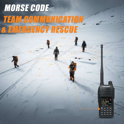 TIDRADIO TD-638 10W IP67 Waterproof Long Range Ham Radio GPS APRS Bluetooth APP Programming UHF VHF GMRS Walkie Talkie