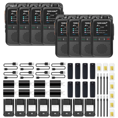 TIDRADIO TD G100 Global POC Radio with 1‑Year SIM Card – 4G LTE Walkie Talkie, 6000‑Mile Long‑Range IP67 Waterproof PTT Radio with free app odmaster