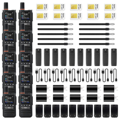 TIDRADIO TD G19 4G LTE PoC Radio Bluetooth AI Noise Cancelling Long Range Global Push to Talk Walkie Talkie Unlimited Range Two Way Radio for Family Security Logistics Business Communication
