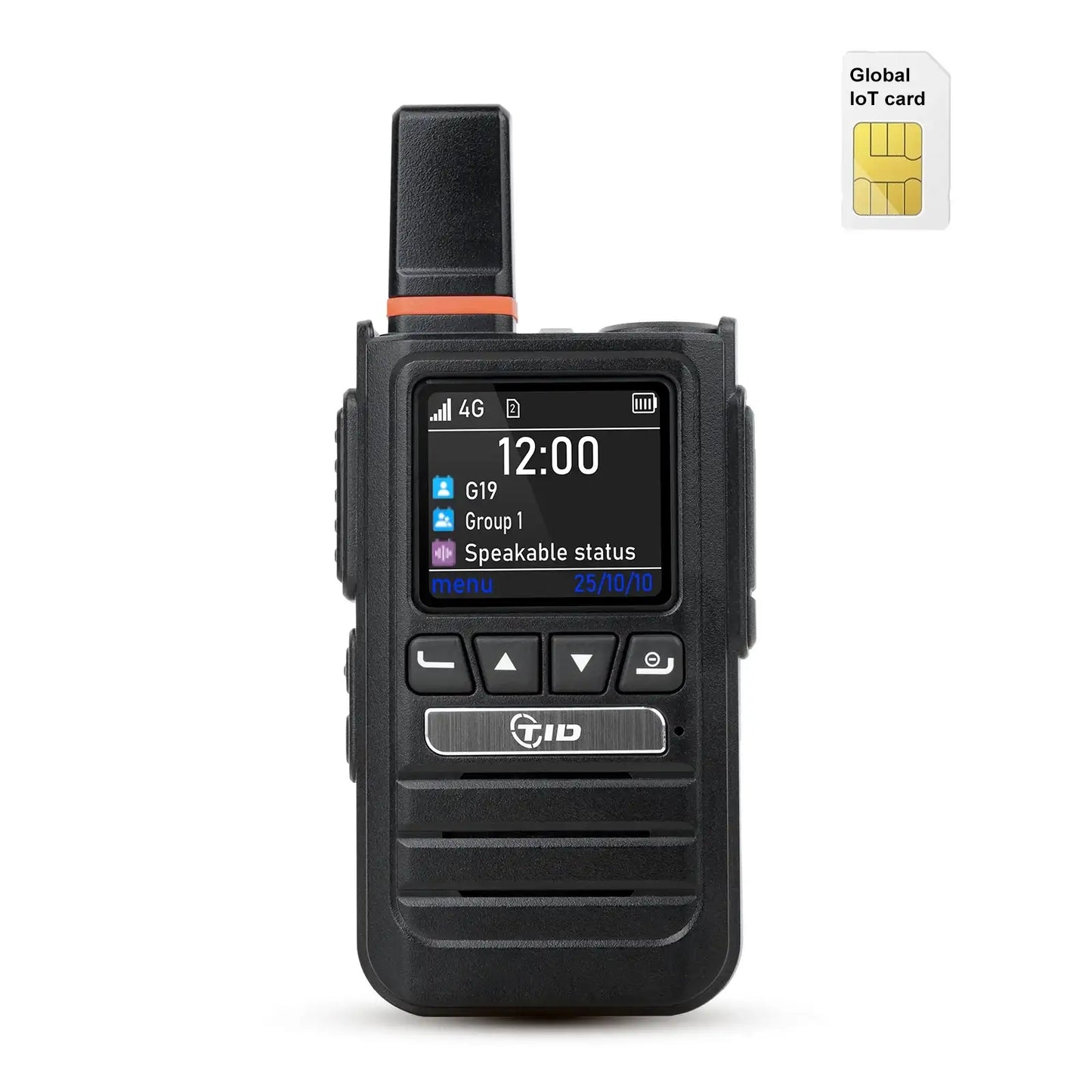 TIDRADIO TD G19 4G LTE PoC Radio Bluetooth AI Noise Cancelling Long Range Global Push to Talk Walkie Talkie Unlimited Range Two Way Radio for Family Security Logistics Business Communication