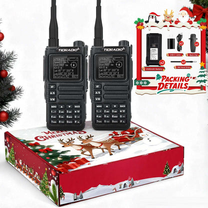 TIDRADIO TD-H9 10W UHF VHF APRS & GPS Tracker, Spectrum Analyzer, 128MB Large Memory, SMS Texting, Customizable Screen, Global Repeater Compatible, Bluetooth, AM Airband, Programmable, Long-Range, Upgradable Firmware