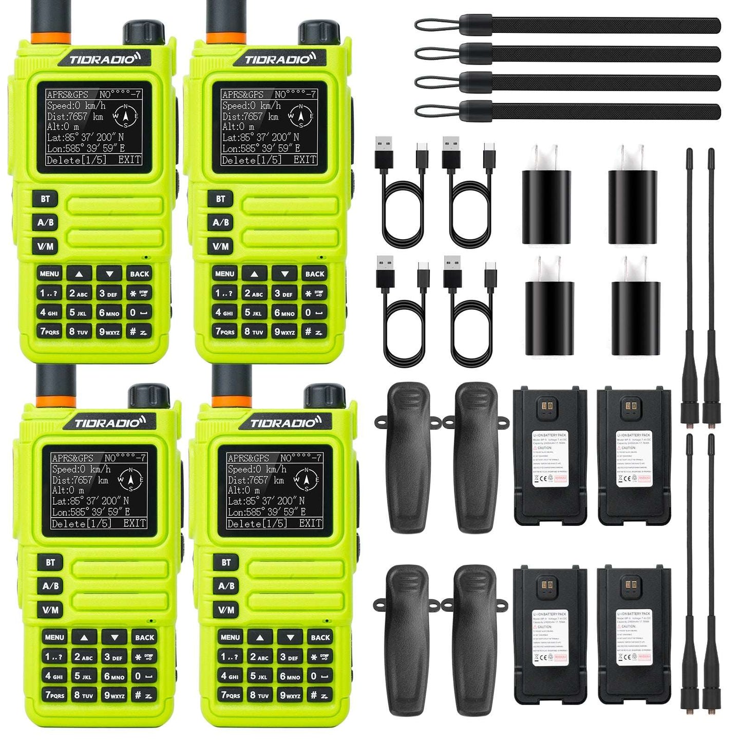 TIDRADIO TD H9 Walkie Talkie 2 Way Radio 10W UHF VHF APRS GPS Spectrum Analyzer 128MB Memory SMS Texting Bluetooth Long Range Programmable