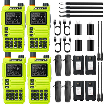 TIDRADIO TD H9 Walkie Talkie 2 Way Radio 10W UHF VHF APRS GPS Spectrum Analyzer 128MB Memory SMS Texting Bluetooth Long Range Programmable