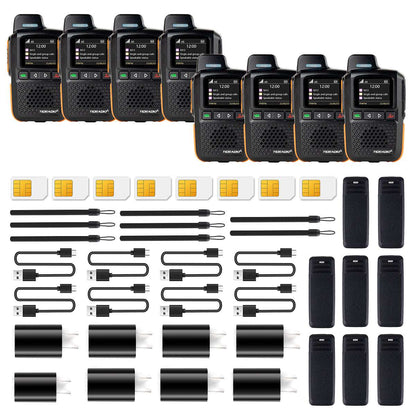 TIDRADIO TD M13 Global 4G LTE PoC Walkie Talkies Unlimited Range Nationwide PTT Two Way Radios with SIM Card