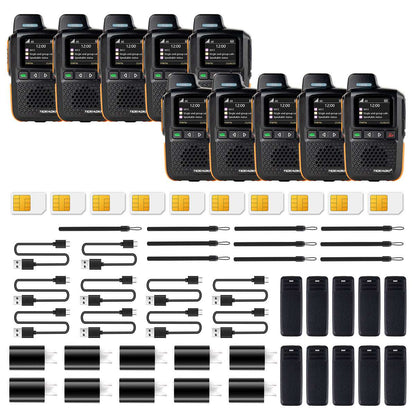 TIDRADIO TD M13 Global 4G LTE PoC Walkie Talkies Unlimited Range Nationwide PTT Two Way Radios with SIM Card