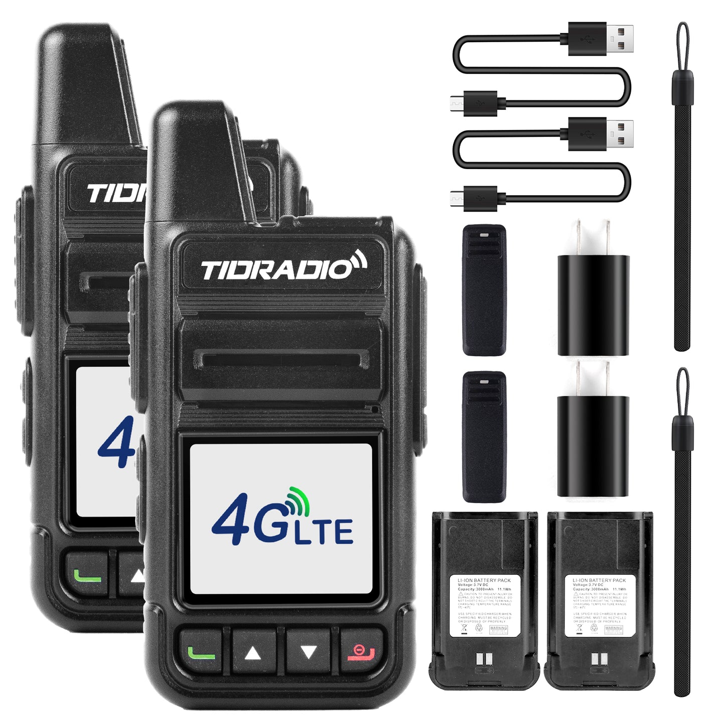 TIDRADIO TD‑M15 Global Cat‑1 POC Radio with 1‑Year SIM Card – 4G LTE Walkie Talkie, 5000‑Mile Long‑Range IP67 Waterproof PTT Radio for Hiking, Camping & Outdoor Security

