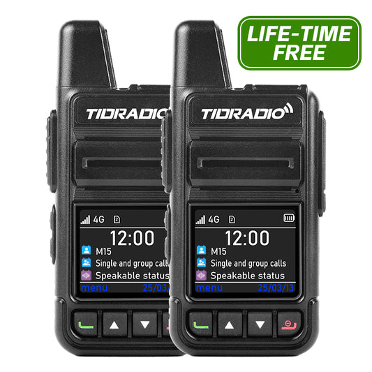 Lifetime Free PoC Radio (TD-M15, TD-G18,TD M2Pro, TD-M13, TD-G100)