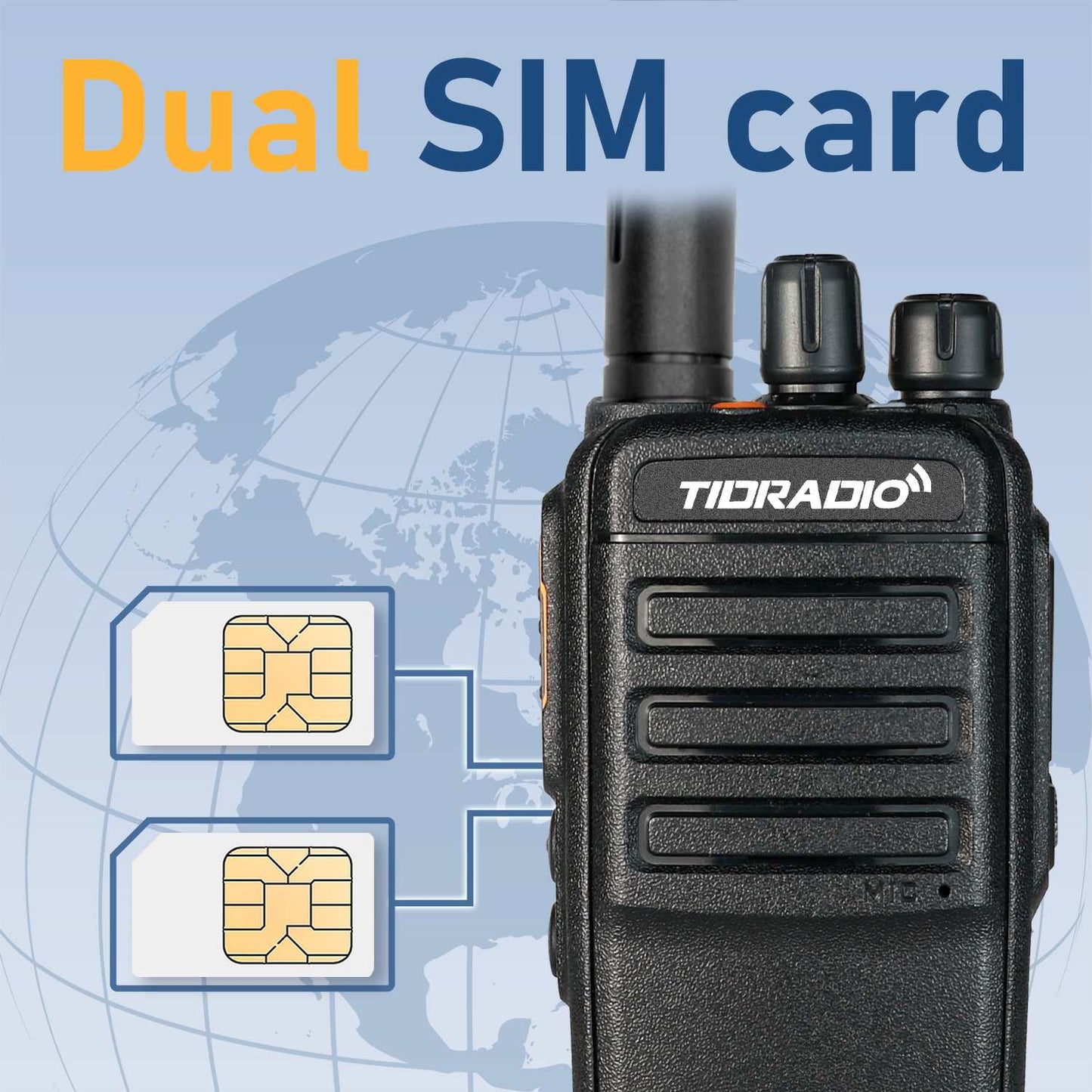 TIDRADIO TD-G715A 4G LTE WiFi PoC Radio | Unlocked Android Push-to-Talk Over Cellular Two-Way Radio