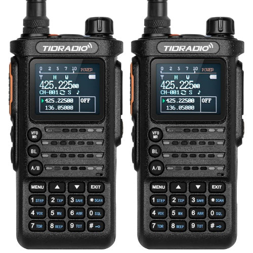 TIDRADIO Gen2 TD-H8 10W Unlocked GMRS Ham 2 WAY Radio Handheld, APP Wireless Programming, NOAA Weather Long Range Walkie Talkies 2500mAh Battery, Portable Two-Way Radios with Programming Cable& Speaker Mic-2pack