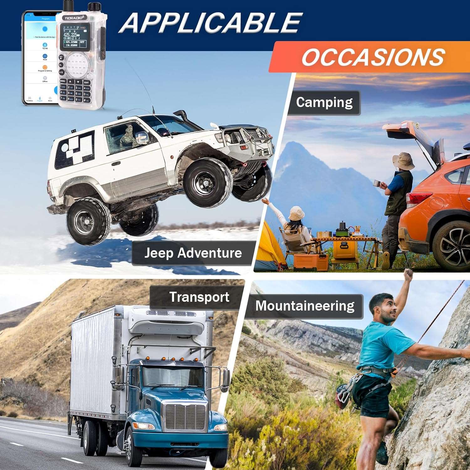 TIDRADIO H8 10W Dual Band Ham Radio – Portable VHF/UHF Amateur Transceiver with C4FM Digital & Analog FM, DMR & D-STAR Support, APRS GPS, Repeater Access, Dual Watch, Voice-Activated VOX, CTCSS/DCS Privacy Codes, Programmable Memory Channels, High-Capacity Battery, USB-C Fast Charge, Rugged IP67 Design for Emergency Communications, Field Operations, DXing, Ham Radio Beginners & Contesting, Mobile Mount & Remote Control Ready