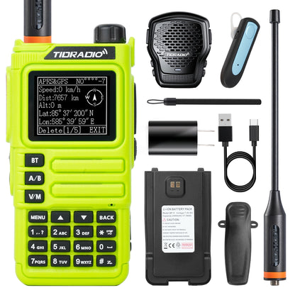 TIDRADIO TD H9 10W GPS APRS GMRS Radio Bluetooth Noise Reduction Repeater NOAA Air Band Long Range Walkie Talkie