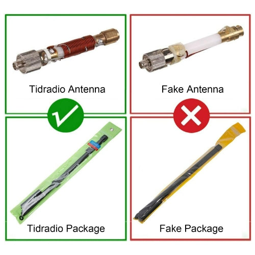 TIDRADIO Ham Radio High Gain Soft Whip Foldable CS Tactical Antenna, VHF/UHF 18.8-inch 144/430MHz for BaoFeng F8HP Pro UV-21R UV-17R UV-5R TD-H3 TD-H8 5RM K5Plus Radio Accessories