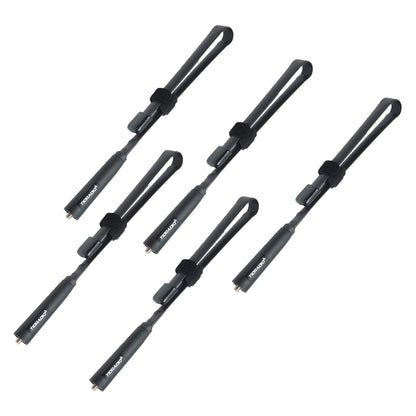 TIDRADIO Ham Radio High Gain Soft Whip Foldable CS Tactical Antenna, VHF/UHF 18.8-inch 144/430MHz for BaoFeng F8HP Pro UV-21R UV-17R UV-5R TD-H3 TD-H8 5RM K5Plus Radio Accessories