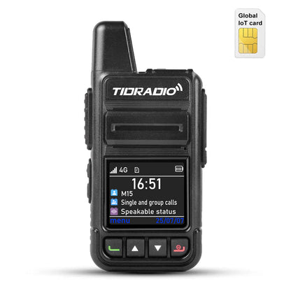 TD-M15 Global PTT Unlimited Range Walkie Talkies 4G PoC Radio with SIM Card