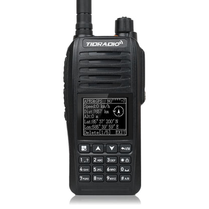 TIDRADIO TD-638 10W IP67 Waterproof Long Range Ham Radio GPS APRS Bluetooth APP Programming UHF VHF GMRS Walkie Talkie