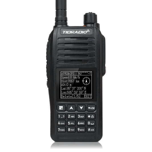 TIDRADIO TD-638 10W IP67 Waterproof Long Range Ham Radio GPS APRS Bluetooth APP Programming UHF VHF GMRS Walkie Talkie