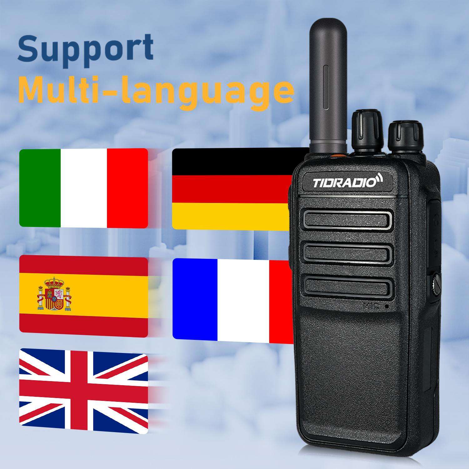 TIDRADIO TD-G715A 4G LTE WiFi Global PoC Radio | Unlocked Android Push-to-Talk Over Cellular Two-Way Radio