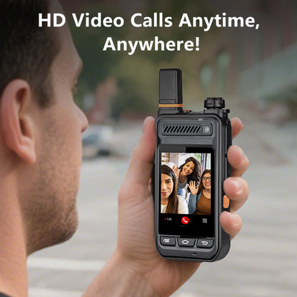 TIDRADIO TD-G860 PoC Walkie Talkie, Android 7.1 Public Network Radio, 4G LTE/Wi-Fi, 2.8" Touchscreen, Dual SIM, GPS & SOS, Dual Camera for Photo & Video, IP65 Waterproof, NFC, Bluetooth, 1GB+8GB, Supports Video Calling & Zello