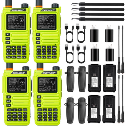 TIDRADIO TD-H9 10W Ham & GMRS Unlocked Handheld Radio —  APRS & GPS Tracker, Spectrum Analyzer, 128MB Large Memory, SMS Texting, Customizable Screen, Global Repeater Compatible, Bluetooth, AM Airband, Programmable, , CPS, CHRIP, Odmaster