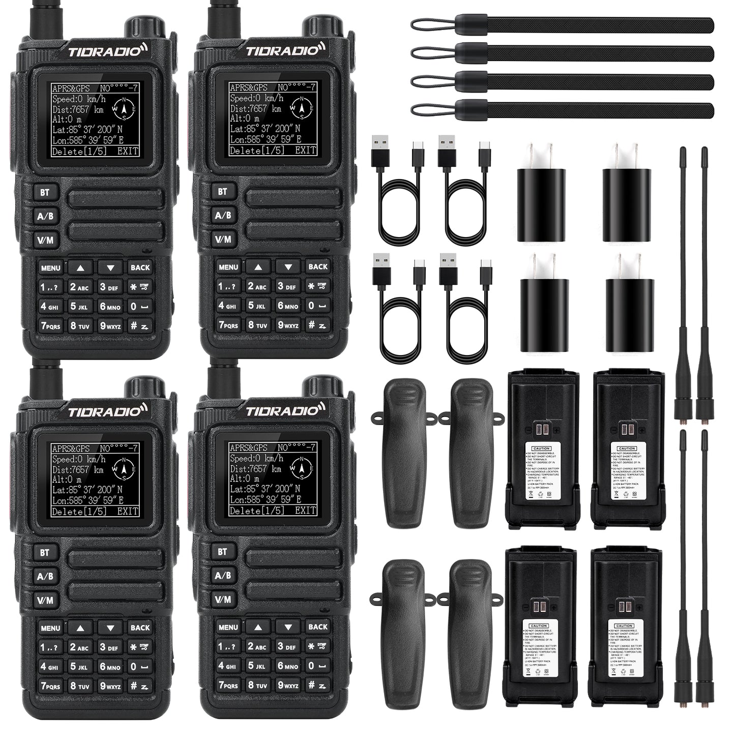 TIDRADIO TD-H9 10W Ham & GMRS Unlocked Handheld Radio —  APRS & GPS Tracker, Spectrum Analyzer, 128MB Large Memory, SMS Texting, Customizable Screen, Global Repeater Compatible, Bluetooth, AM Airband, Programmable, Long-Range, Upgradable Firmware, CPS, CHRIP, Odmaster