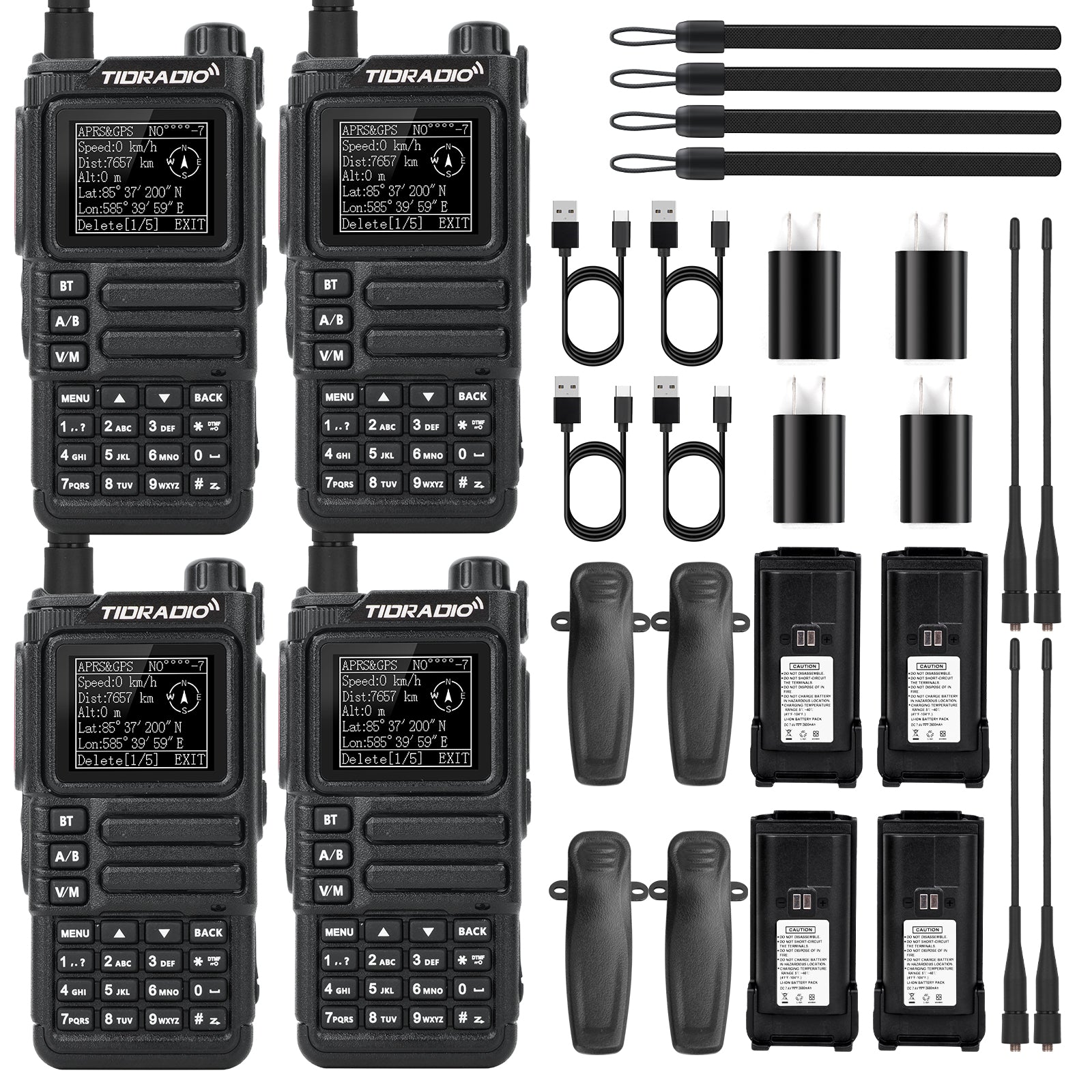 TIDRADIO TD-H9 10W Ham & GMRS Unlocked Handheld Radio —  APRS & GPS Tracker, Spectrum Analyzer, 128MB Large Memory, SMS Texting, Customizable Screen, Global Repeater Compatible, Bluetooth, AM Airband, Programmable, Long-Range, Upgradable Firmware, CPS, CHRIP, Odmaster