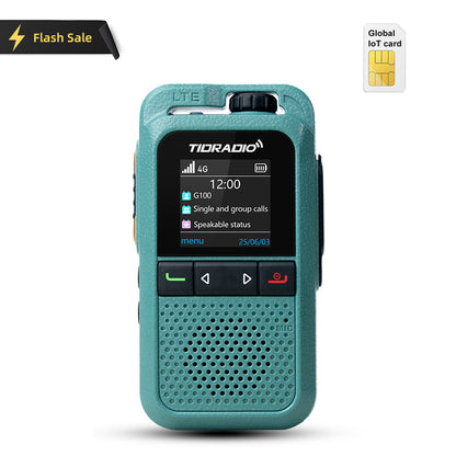TIDRADIO TD G100 Global POC Radio with 1‑Year SIM Card – 4G LTE Walkie Talkie, 6000‑Mile Long‑Range IP67 Waterproof PTT Radio with free app odmaster