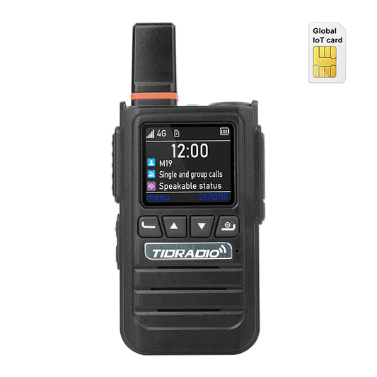 TIDRADIO TD G19 4G LTE PoC Walkie Talkie with Lifetime Free Service and SIM Card