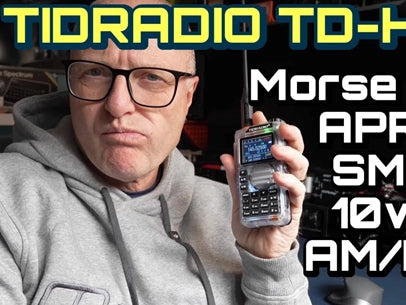 TIDRADIO TD H9 10 Watt GPS APRS Ham GRMS Radio Bluetooth Connectivity Wireless Programming Frequency Spectrum Analysis SMS NOAA Weather Receiver Handheld UHF VHF AM FM Two Way Radio