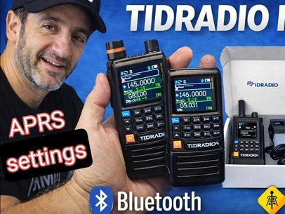 TIDRADIO TD H9 10 Watt GPS APRS Ham GRMS Radio Bluetooth Connectivity Wireless Programming Frequency Spectrum Analysis SMS NOAA Weather Receiver Handheld UHF VHF AM FM Two Way Radio