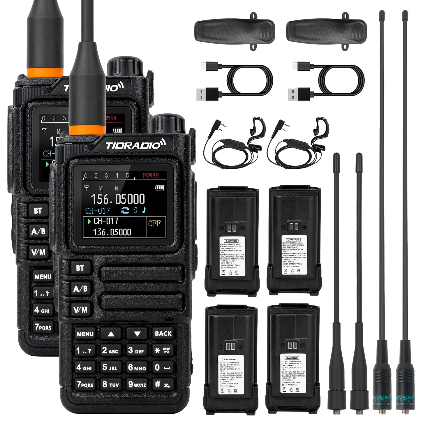 TIDRADIO TD H9 10 Watt GPS APRS Unlocked GMRS Ham Radio Multi Band Capable Bluetooth Connectivity Wireless Programming Frequency Spectrum Analysis SMS Message Text NOAA Weather Receiver Handheld Two Way Radio