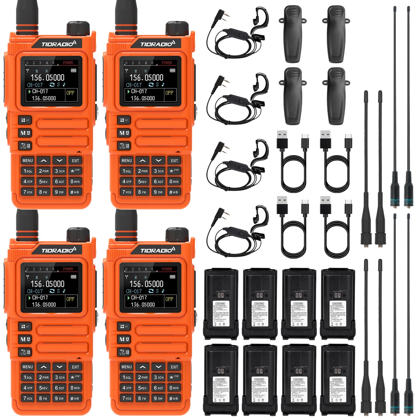 TIDRADIO TD H9 10 Watt GPS APRS Unlocked GMRS Ham Radio Multi Band Capable Bluetooth Connectivity Wireless Programming Frequency Spectrum Analysis SMS Message Text NOAA Weather Receiver Handheld Two Way Radio