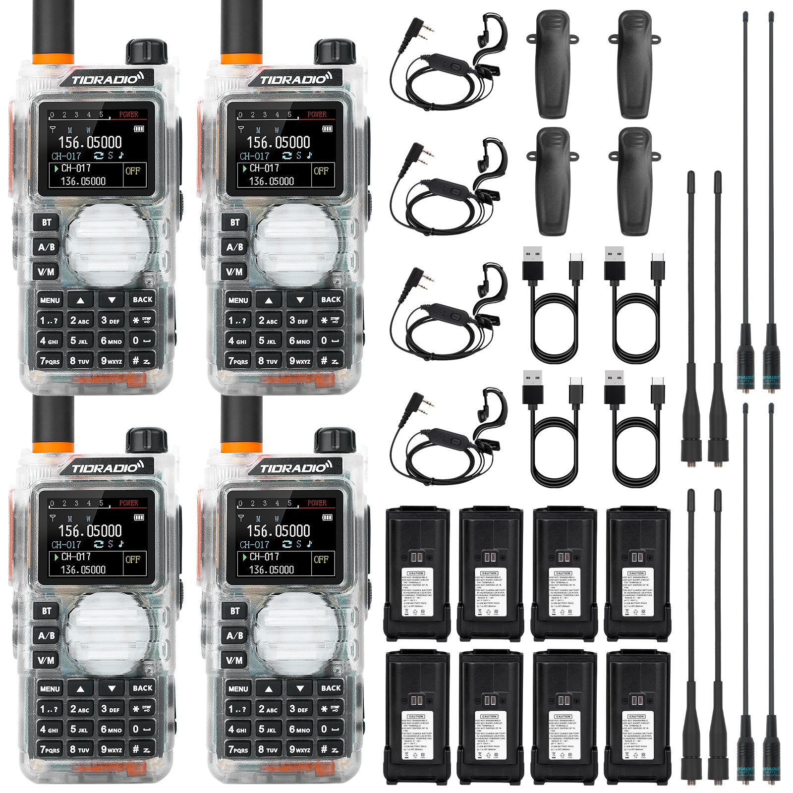 TIDRADIO TD H9 10 Watt GPS APRS Unlocked GMRS Ham Radio Multi Band Capable Bluetooth Connectivity Wireless Programming Frequency Spectrum Analysis SMS Message Text NOAA Weather Receiver Handheld Two Way Radio
