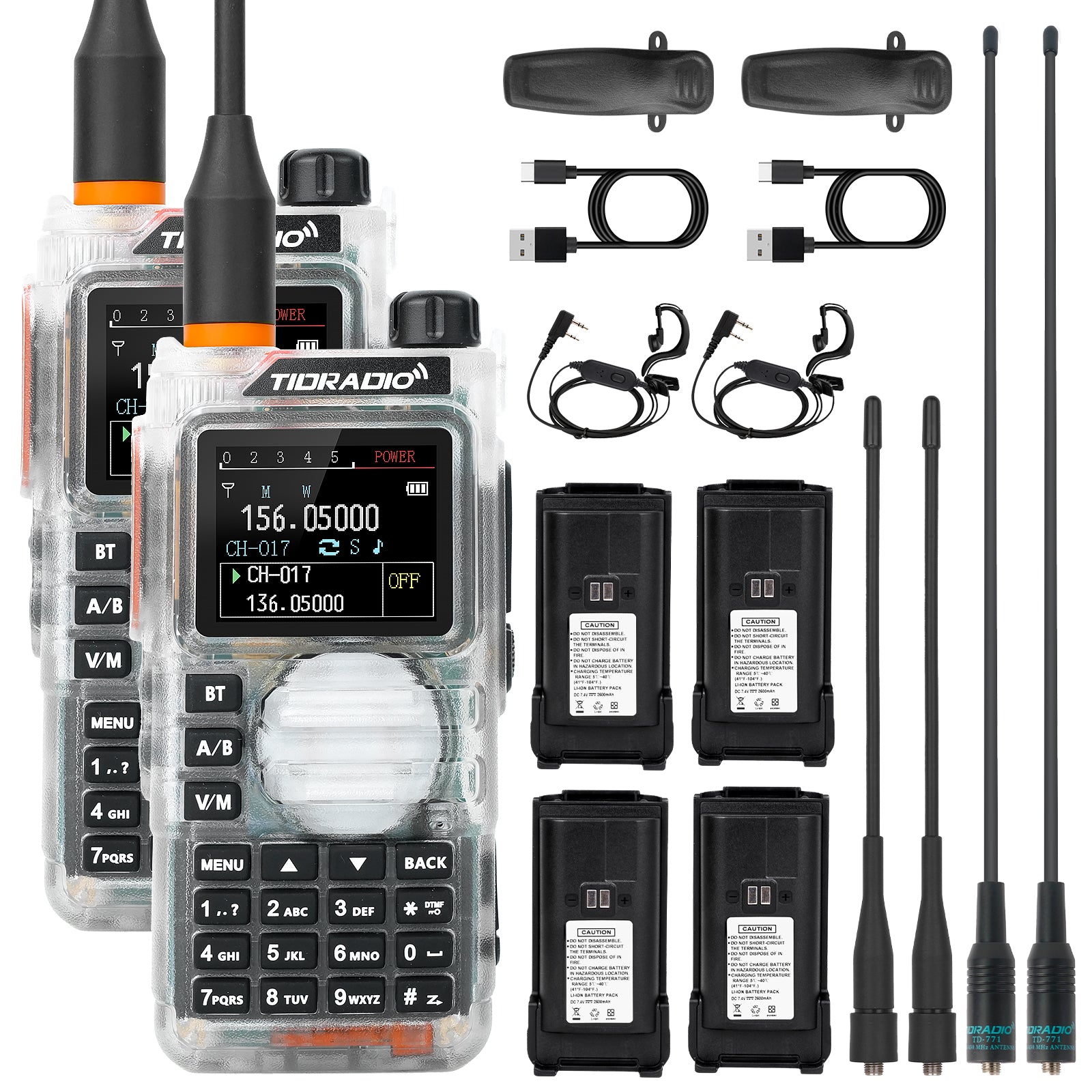 TIDRADIO TD H9 10 Watt GPS APRS Unlocked GMRS Ham Radio UHF VHF AM FM Band Capable Bluetooth Connectivity Spectrum Analysis SMS Message Text NOAA Weather Receiver Handheld Two Way Radio