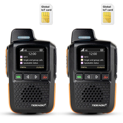 TIDRADIO TD M13 Global POC Radio with 1‑Year SIM Card – 4G LTE Walkie Talkie, 5000‑Mile Long‑Range IP67 Waterproof Two Way Radio with free app platform odmaster