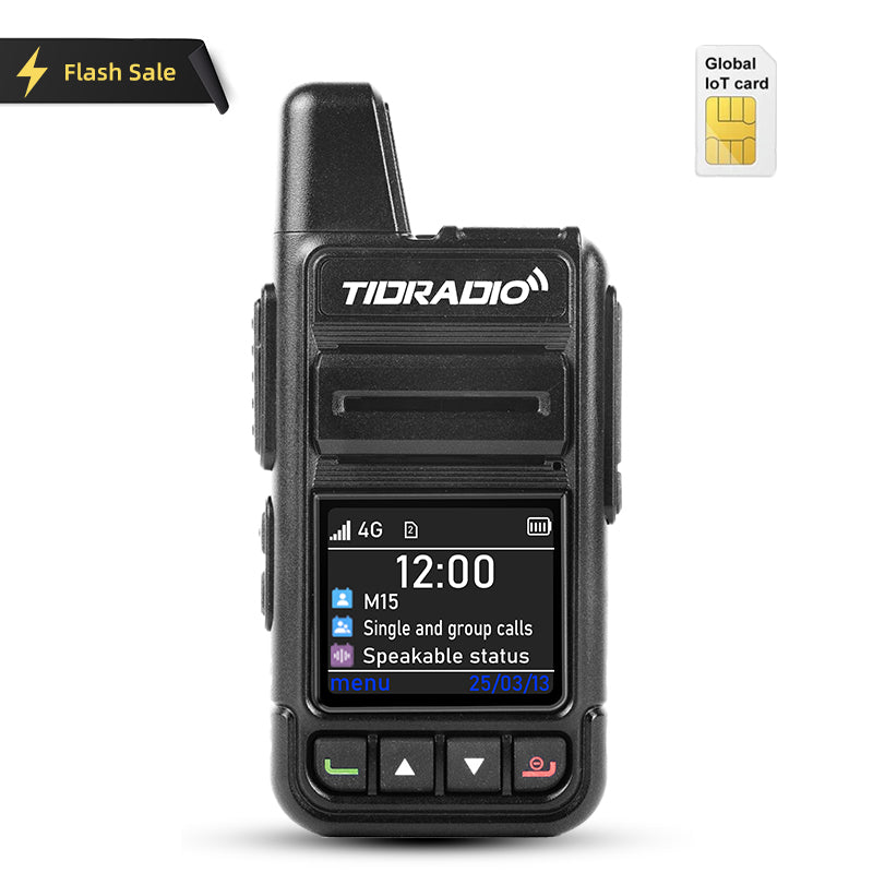 TIDRADIO TD M15 Global POC Radio with 365 Days SIM Card – 4G LTE Walkie Talkie, 5000‑Mile Long‑Range IP67 Waterproof PTT Radio with app comlins