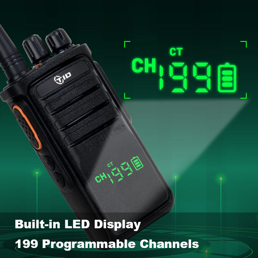 TIDradio TD-V712 Plus CE RoHS 10W Long Range VHF UHF Telsiz Analog Walkie Talkie  Communicador Transceiver