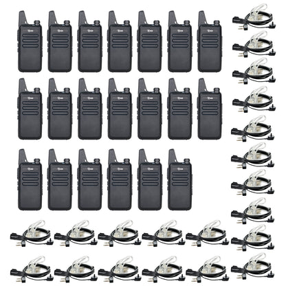 TIDRADIO td-m8s M8s Rechargeable VOX License-Free FRS Family Two-Way Radio Walkie Talkies for Home, Office, School and Business – License Free PMR446 General Mobile Radio Service Personal Communication Portable Handheld Radios with Earpiece, Wireless Ear Microphone, Business Dispatch, Hospitality, Security, Construction, Event Management, Retail, Restaurant, Hotel, Church, Warehouse, Campus, Outdoor Camping, Hiking, Hunting, Marine Boat, Vehicle, Tourism, Golf, Ski Resort, Theme Park, Emergency Response, Pu