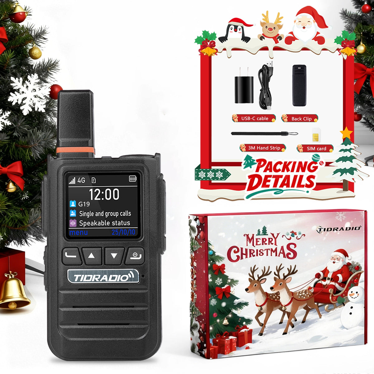 TIDRADIO two way radio Chrimstmas gift box for TD-G19