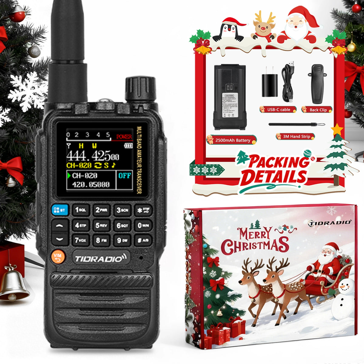 TIDRADIO two way radio Christmas gift box for TD-H3