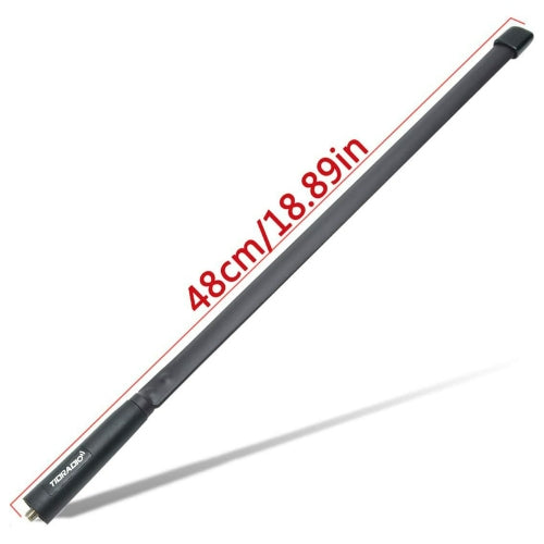 TIDRADIO Ham Radio High Gain Soft Whip Foldable CS Tactical Antenna, VHF/UHF 18.8-inch 144/430MHz for BaoFeng F8HP Pro UV-21R UV-17R UV-5R TD-H3 TD-H8 5RM K5Plus Radio Accessories